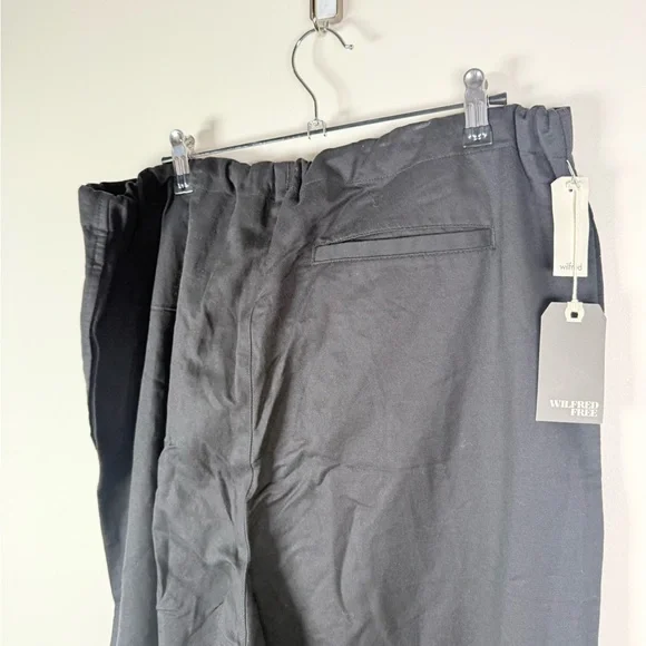 Wilfred Free Emmack Pant Black Drawstring Tapered Trouser - Picture 4 of 9